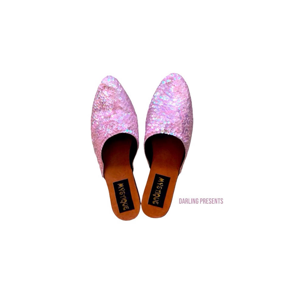 Mystique Sequin Mules Women Color pink Size 5